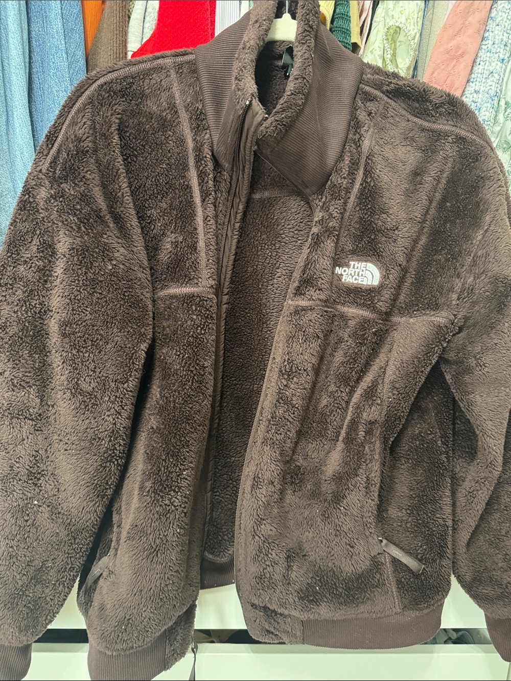 The North Face Men's Dark Brown Plush Fleece Jacket